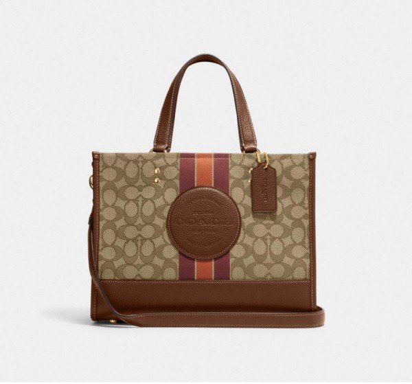 1000138602.jpg Coach Dempsey Carryall Signature Jacquard Bag With DoubleBox DustBag SlingBelt Bill - Image 1