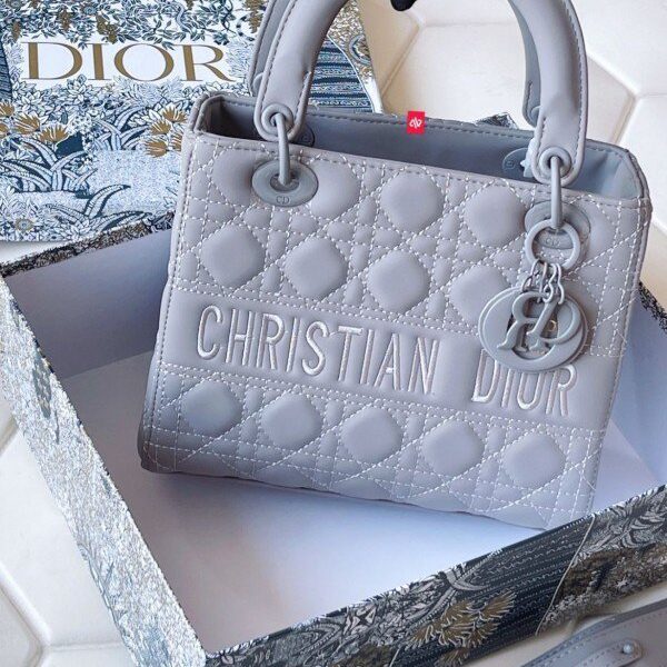 Christian Dior D Lite Cannage Ultra Matte Handbag With Box DustBag SlingBelt