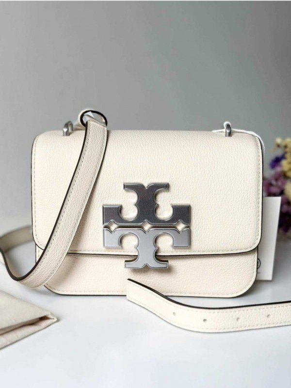 1000138657.jpg Tory Burch Eleanor Shoulder Bag With Box & Dust Bag & Sling Belt - Image 1