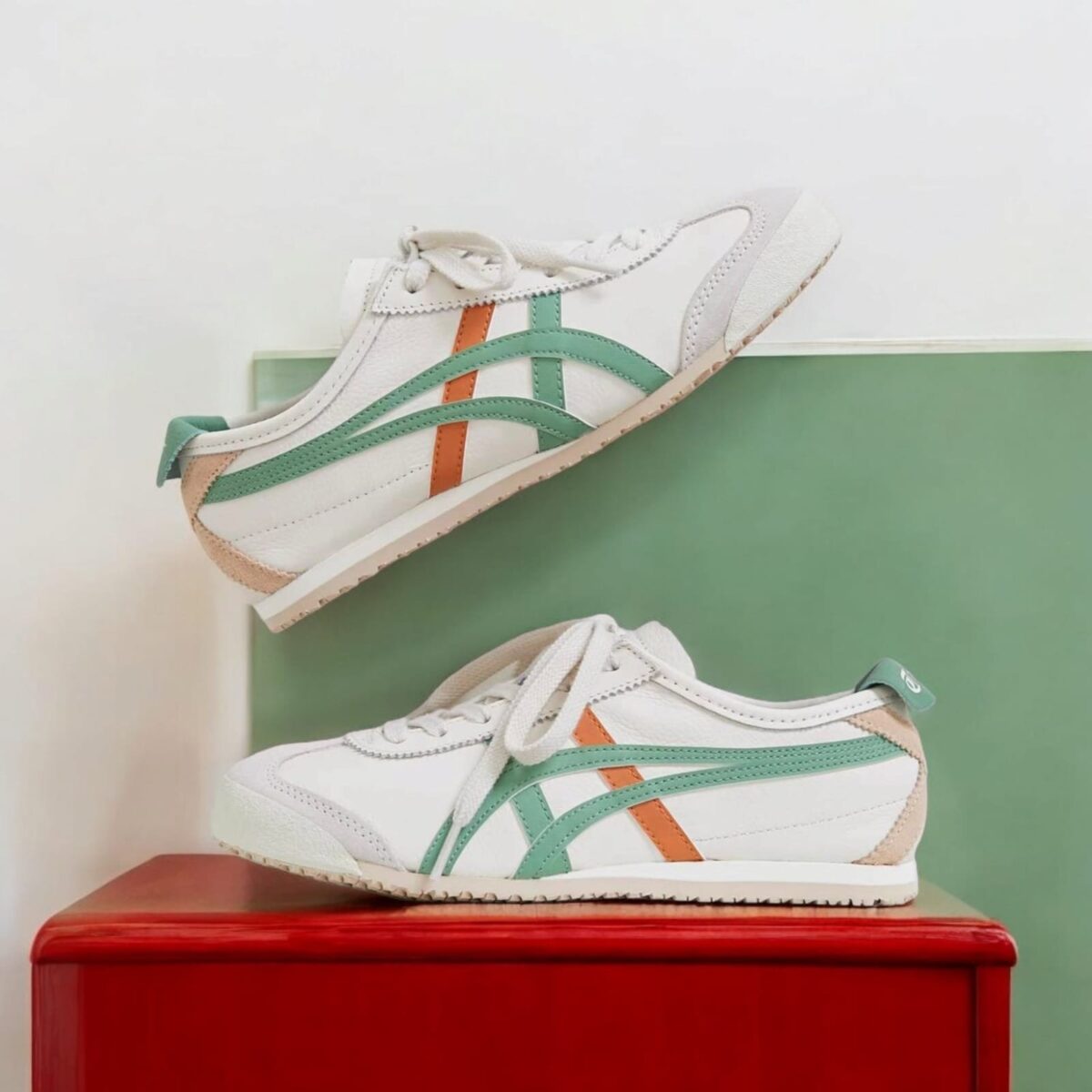 PRODUCT NAME*: Onitsuka Tiger Mexico 66 Cream Green Orange - Image 2