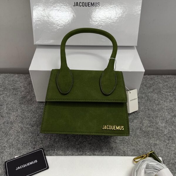 Jacquemus Chiquito Pink Suede With Sling Strap