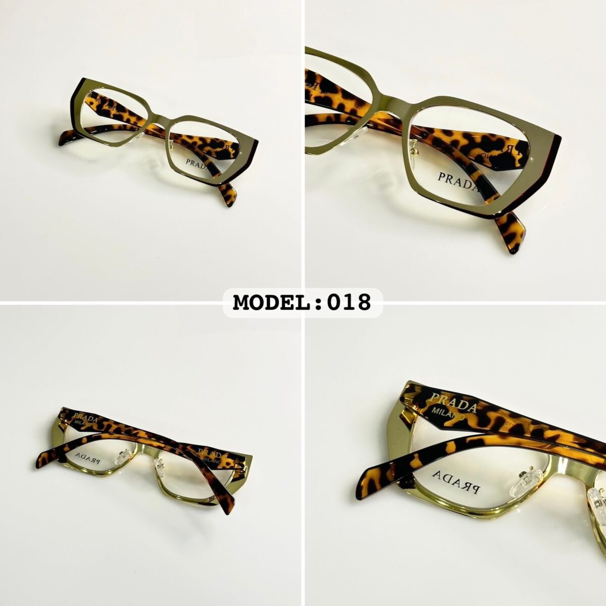 Prada Ceetah Gold Brown Frame - Image 2