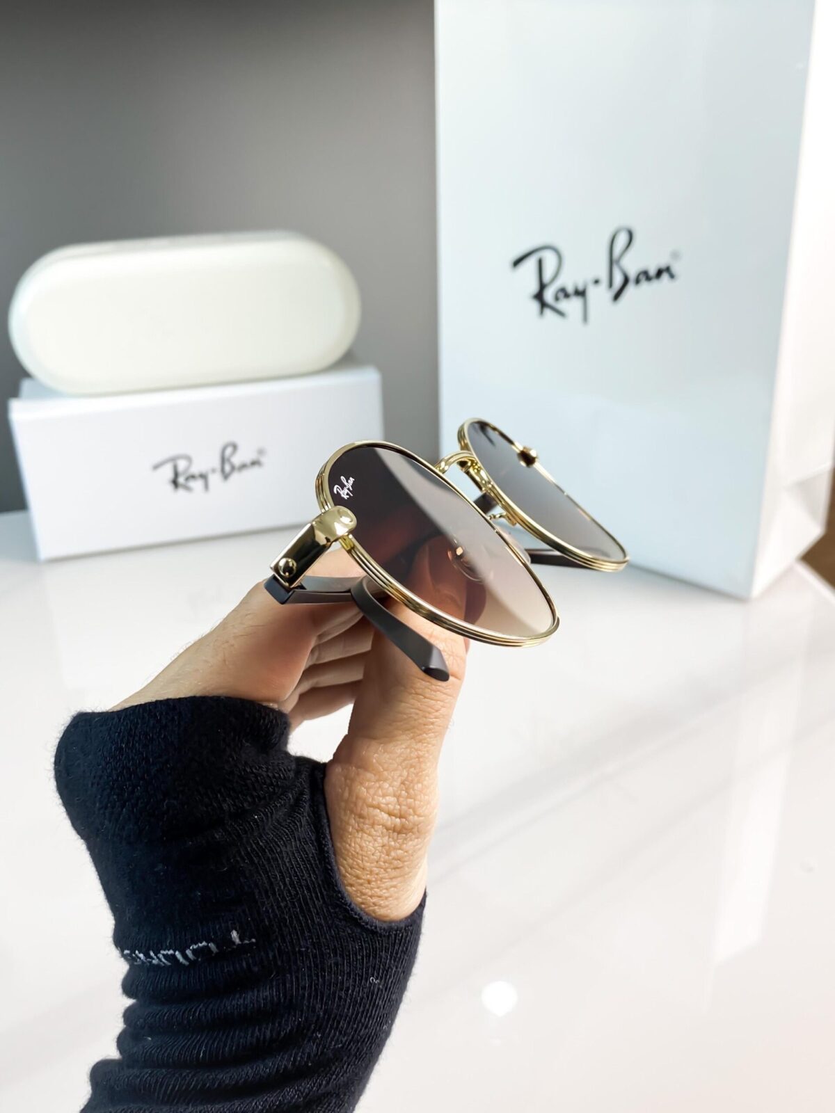 RAYBAN GOLD BROWN REVERSE 5405 😍🔥 - Image 7