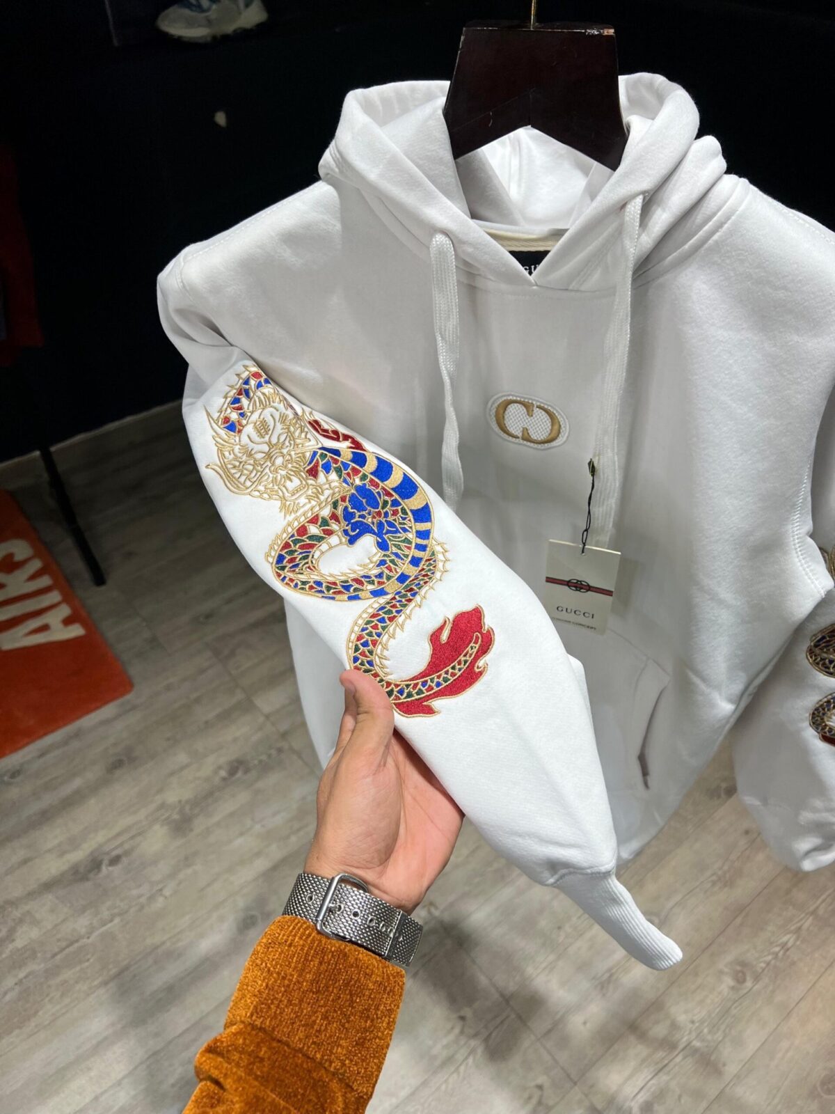 GUCCI X CRIMINAL DAMAGE SIDHU MOOSE WALA EDITION SUPER PREMIUM IMPORTED HOODIES - Image 4
