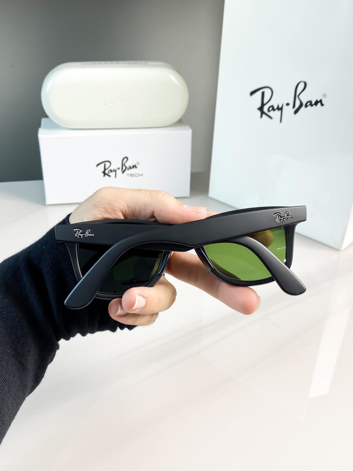 RAYBAN BLACK GREEN 2140 😍🔥 - Image 3