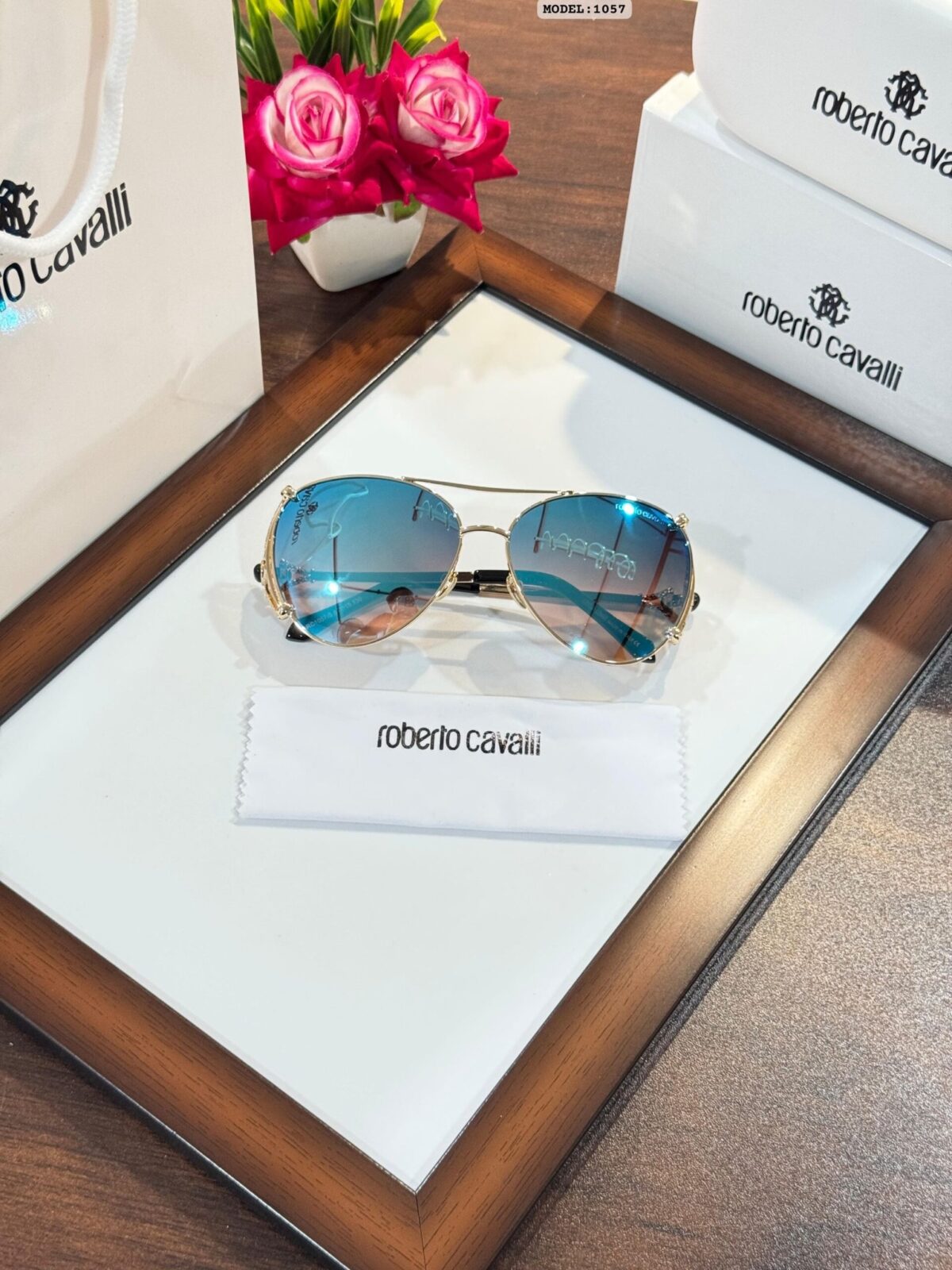 ROBERTO CAVALLI WMNS 1057 GOLD AQUA*😍🔥 - Image 2