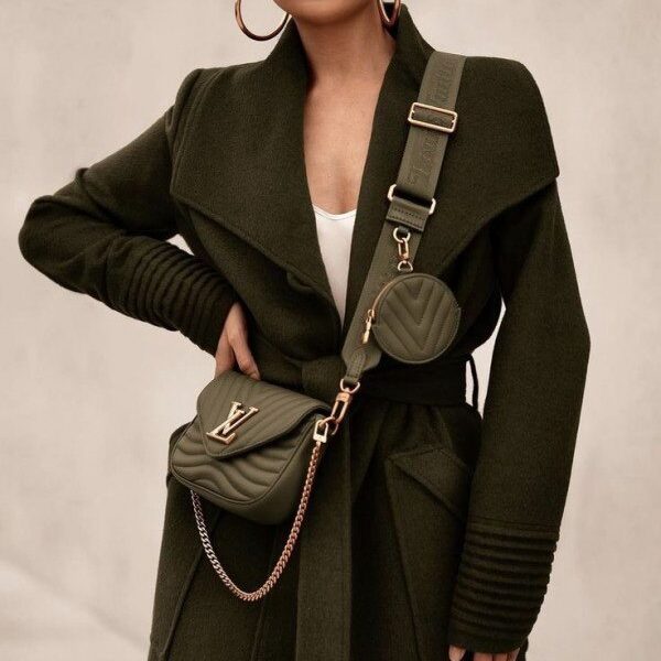 Louis Vuitton LV Multi Pochette Wave With OG Box Dust Bag & Extra Shoulder Strap (Green -1070)