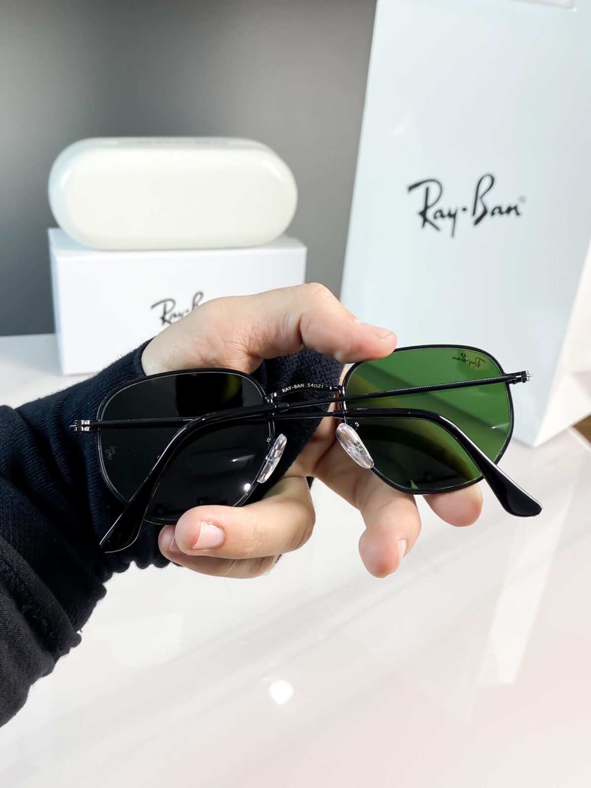 *RAYBAN BLACK GREEN 3548*😍🔥 - Image 5