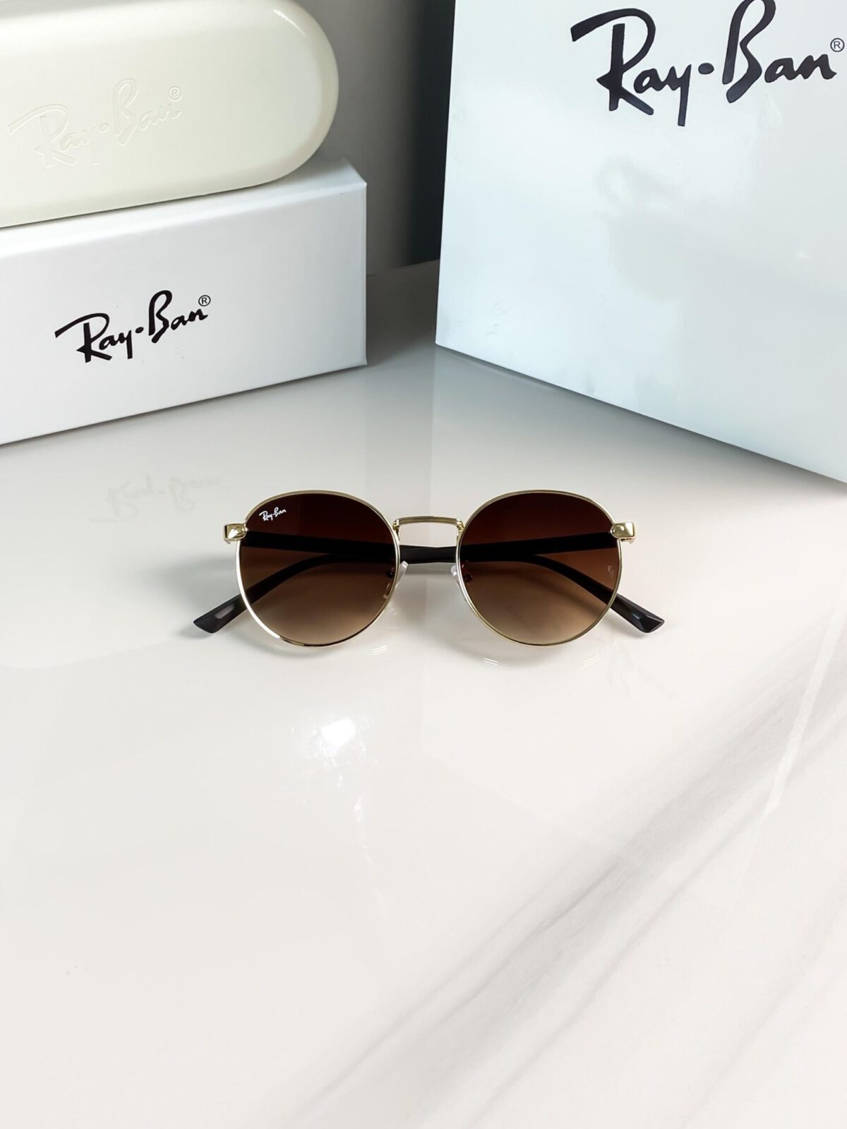 RAYBAN GOLD BROWN REVERSE 5405 😍🔥 - Image 4