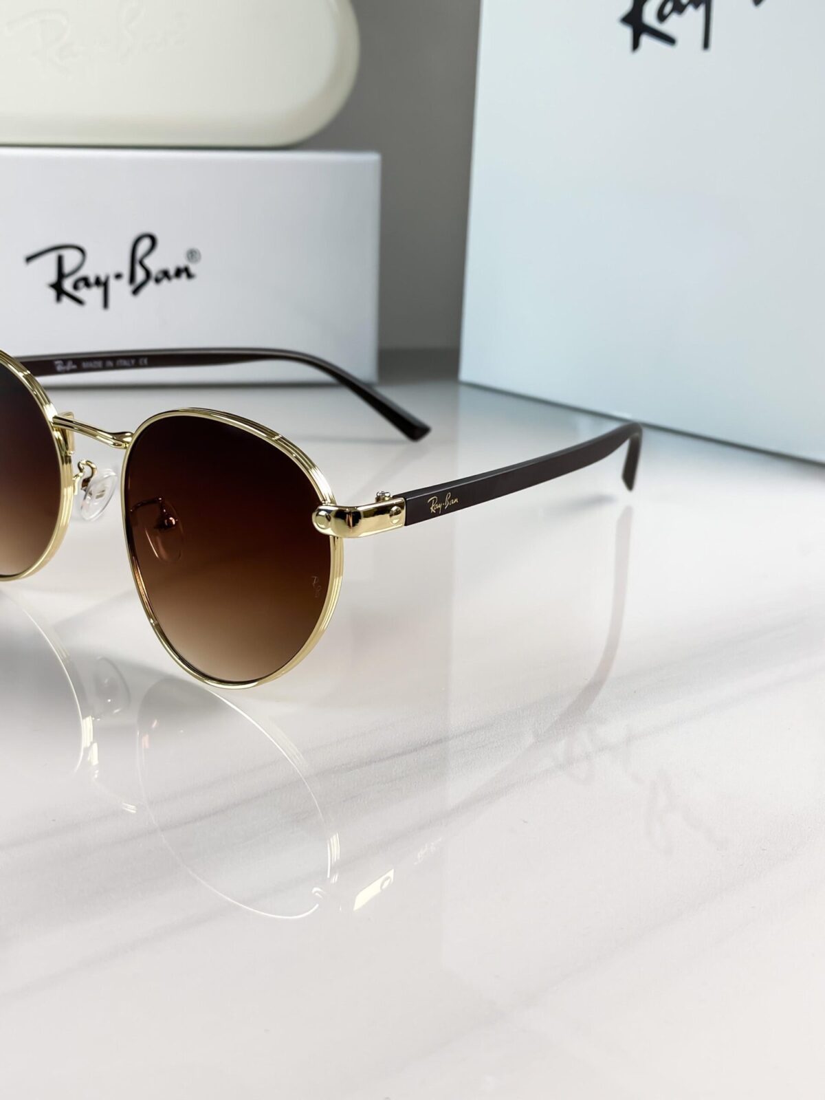 RAYBAN GOLD BROWN REVERSE 5405 😍🔥 - Image 8