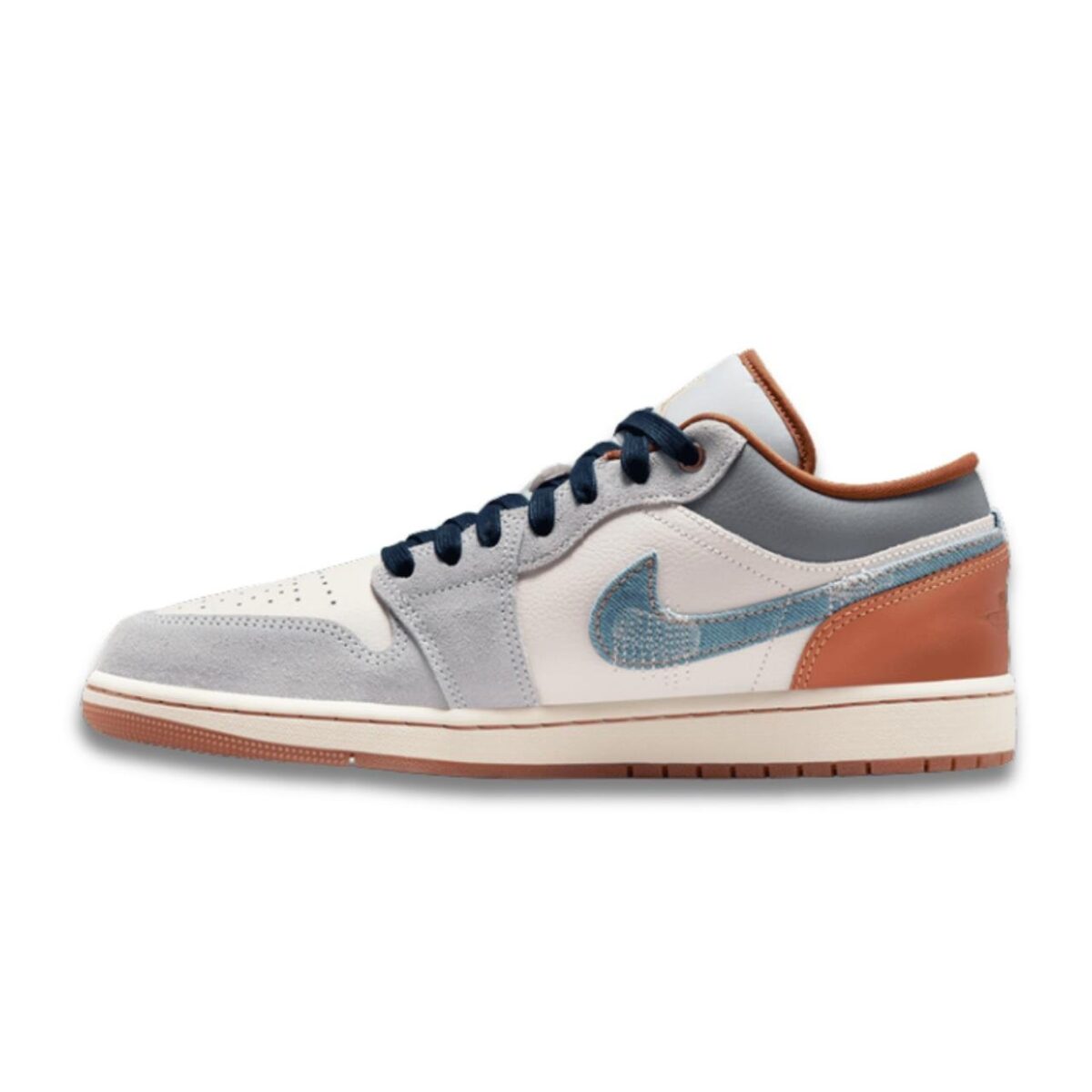 Jordan 1 Low SE Phantom Repaired Denim Swoosh - Image 2