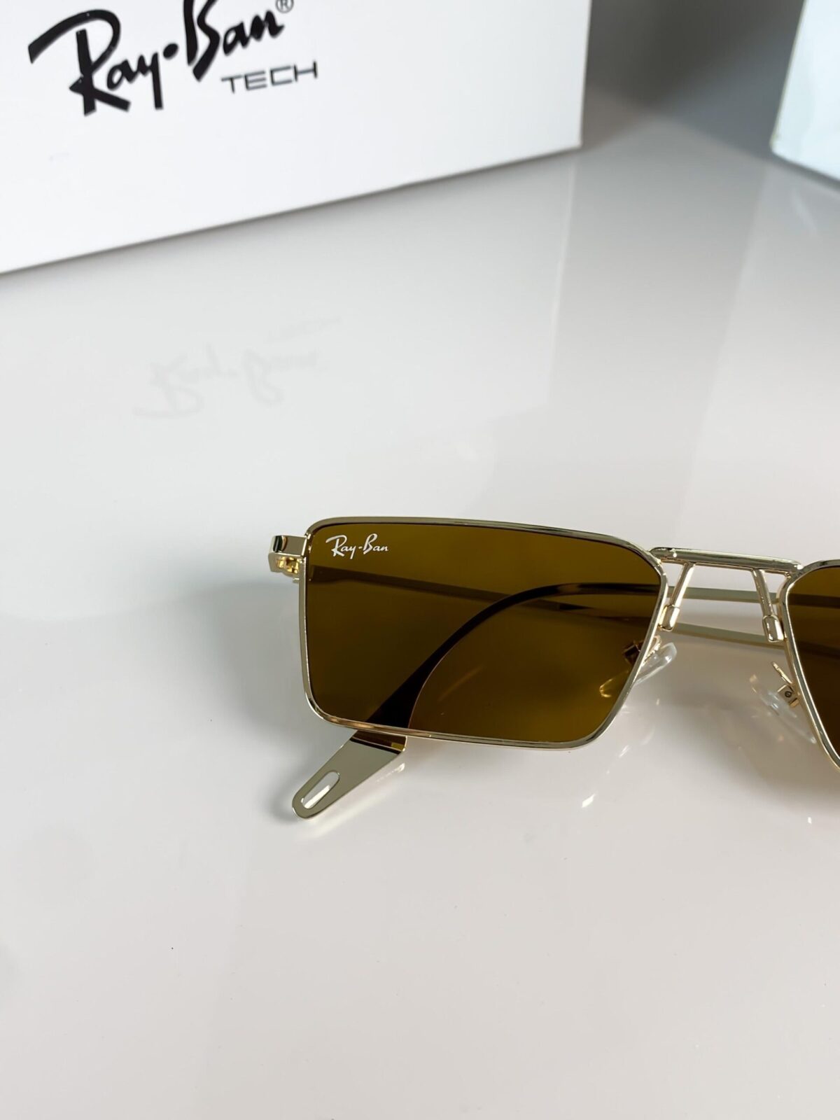 RAYBAN GOLD BROWN 1010 😍🔥 - Image 6
