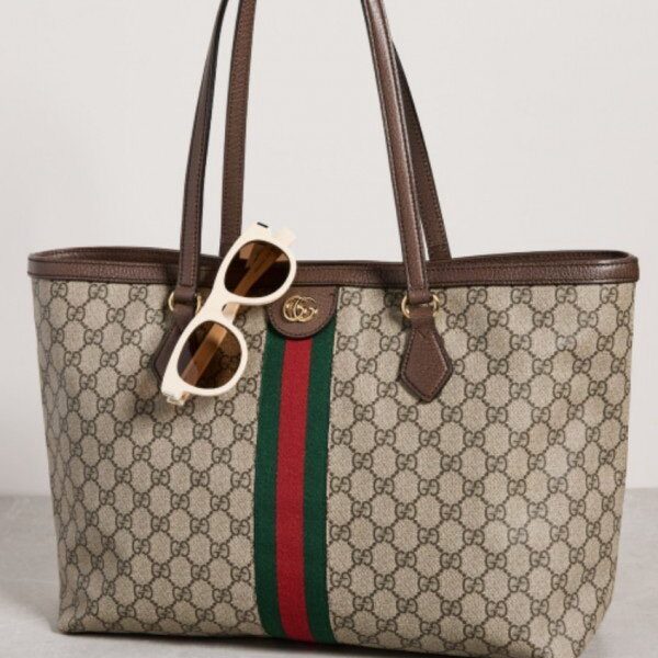 Gucci GG Supreme Ophidia Tote With Dust Bag*🍒💯