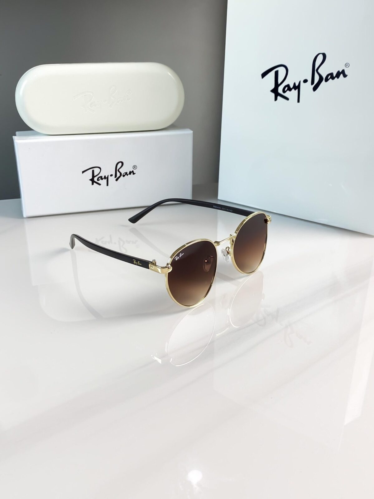 RAYBAN GOLD BROWN REVERSE 5405 😍🔥 - Image 2