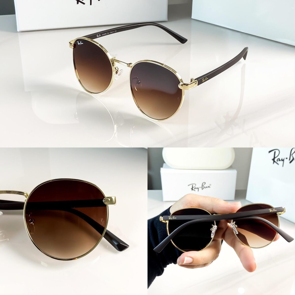 RAYBAN GOLD BROWN REVERSE 5405 😍🔥 - Image 9