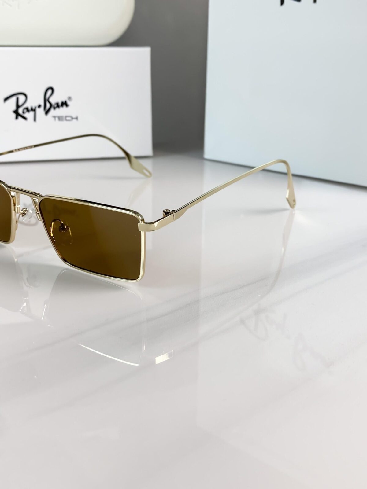 RAYBAN GOLD BROWN 1010 😍🔥 - Image 7