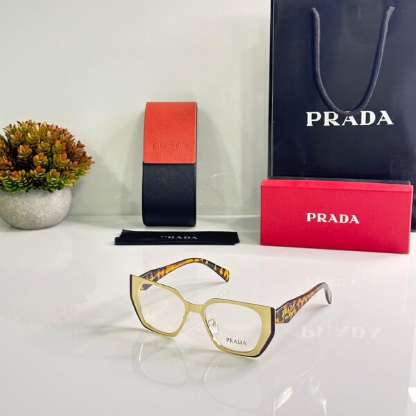 Prada Ceetah Gold Brown Frame