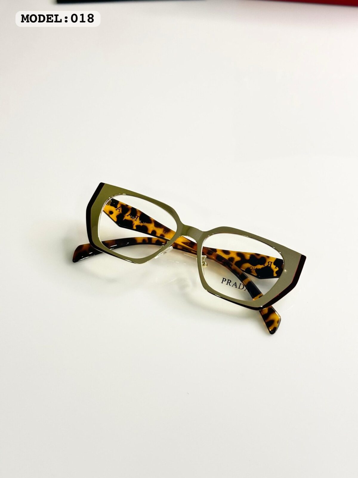 Prada Ceetah Gold Brown Frame - Image 4