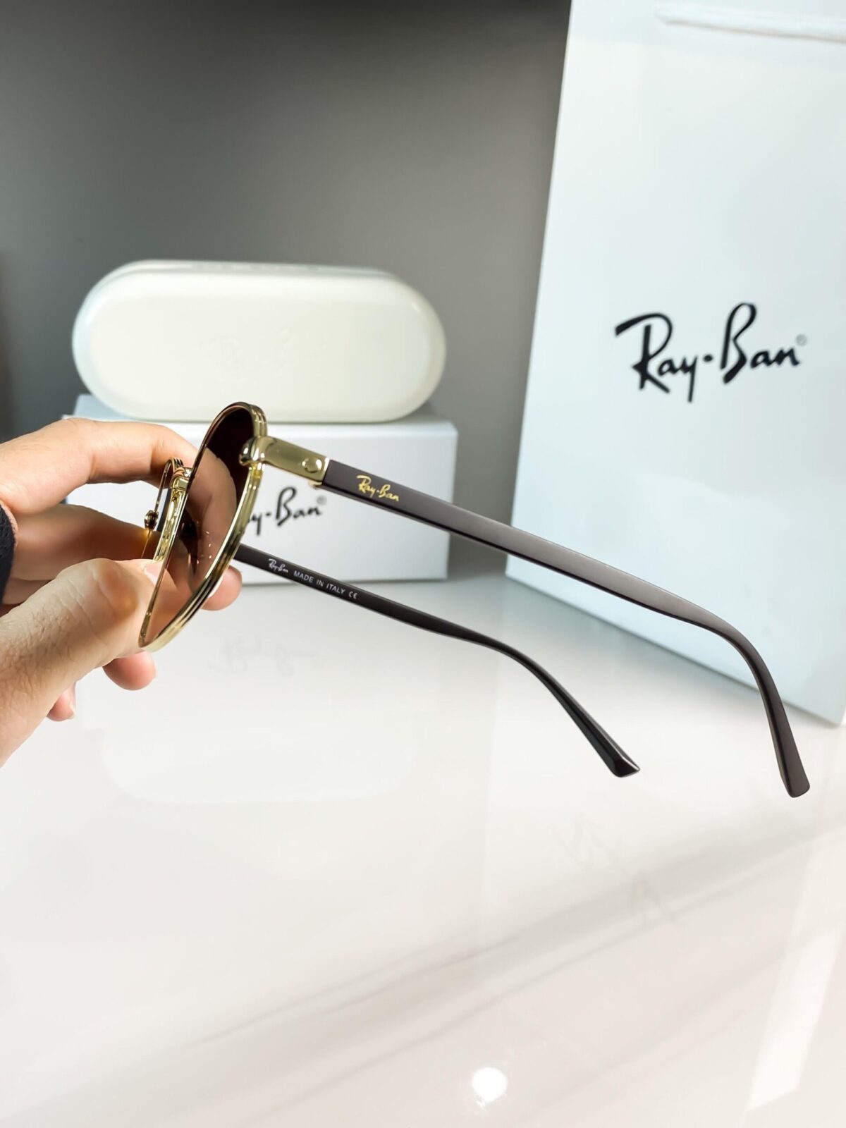 RAYBAN GOLD BROWN REVERSE 5405 😍🔥 - Image 3