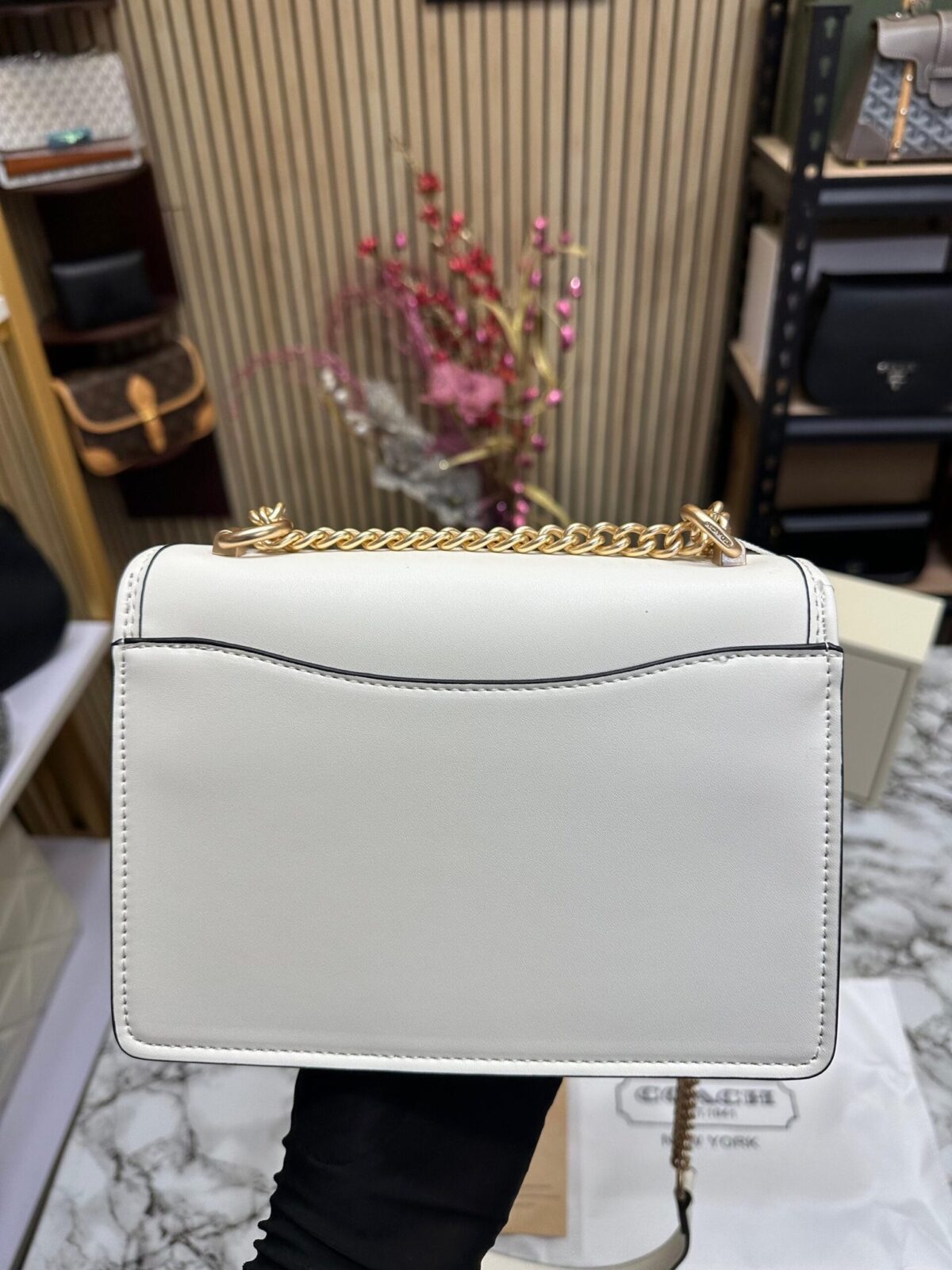 COACH KLARE FLORAL SIGNATURE CROSSBODY BAG WITH OG MAGNETIC BOX - Image 6