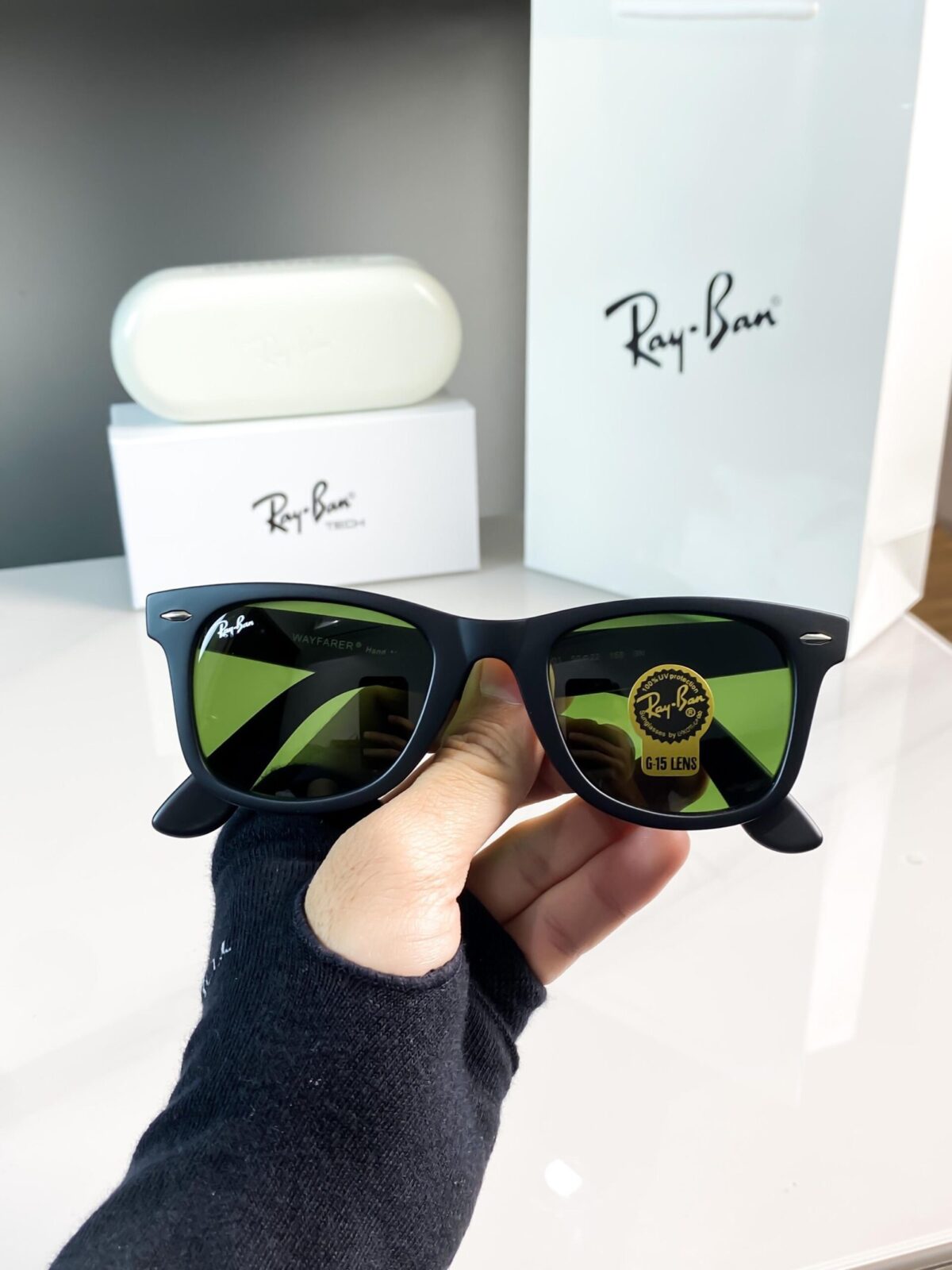 RAYBAN BLACK GREEN 2140 😍🔥 - Image 4
