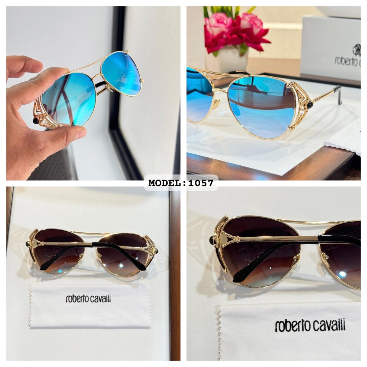 ROBERTO CAVALLI WMNS 1057 GOLD AQUA*😍🔥 - Image 4