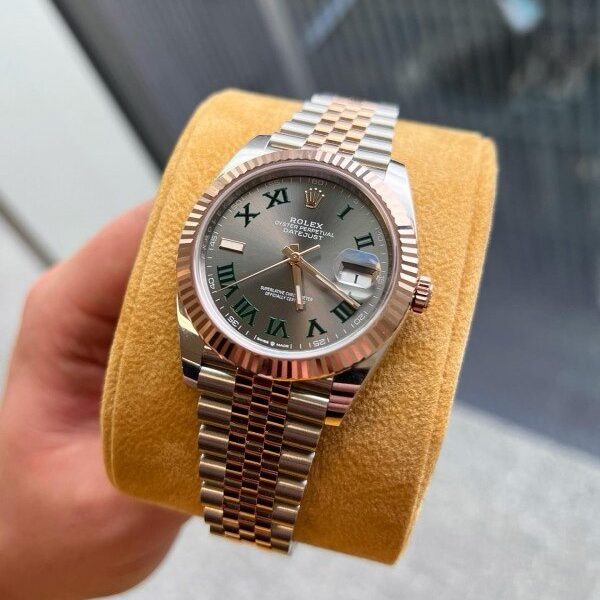 Rolex Datejust Dualtone Grey Dial Metal Watch
