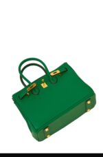 Hermes Malachite Green Togo Leather Rose Gold Hardware Birkin Bag With Dust Bag & OG Box (BK25 Malachite Green)💚 💯 - Image 4