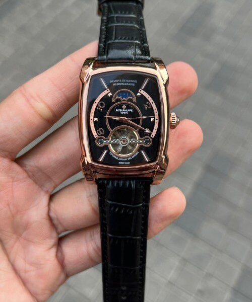 Patek Philippe Barrel Automatic Rose Gold & Black