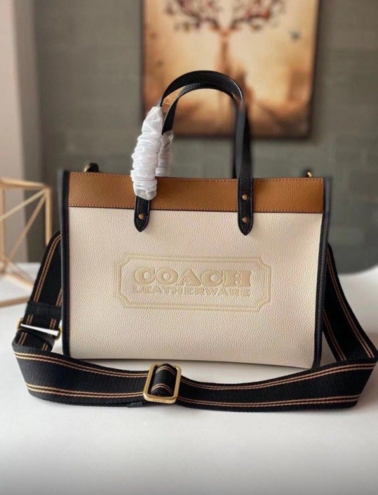 img_5407.jpeg Coach Field Tote Bag With OG & Dust Bag & Shoulder Strap*🤍🍒 - Image 1