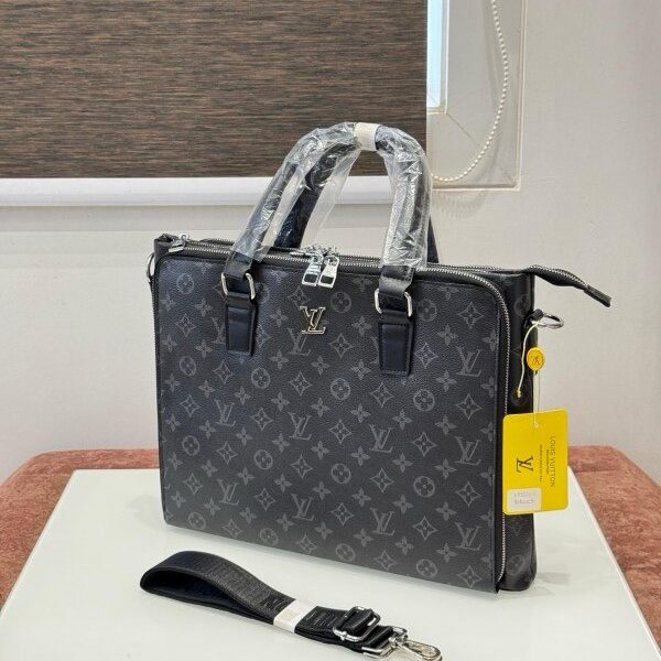 Louis Vuitton Monogram Laptop Bag Office Bag L93006-5 Black