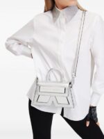 Karl Lagerfeld  IKON Crossbody Shoulder Bag With OG Box & Dust Bag (Silver - 922) - Image 4